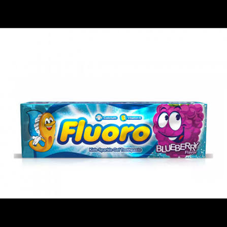 Fluoro Kids Gel Toothpaste With Blueberry Flavour 50 Gm