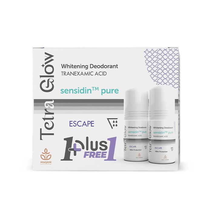 Tetra Glow Whitening Deodorant Roll On - Escape - Promo Pack (1+1)