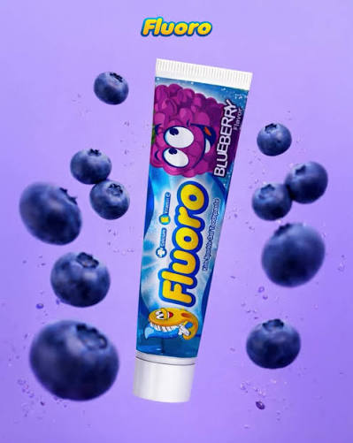 FLUORO KIDS  GEL TOOTHPASTE WITH BLUEBERRY