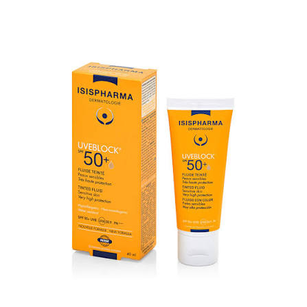 Isis Pharma Uveblock SPF 50+ Dry Touch Light Tinted Fluid  - 40ml