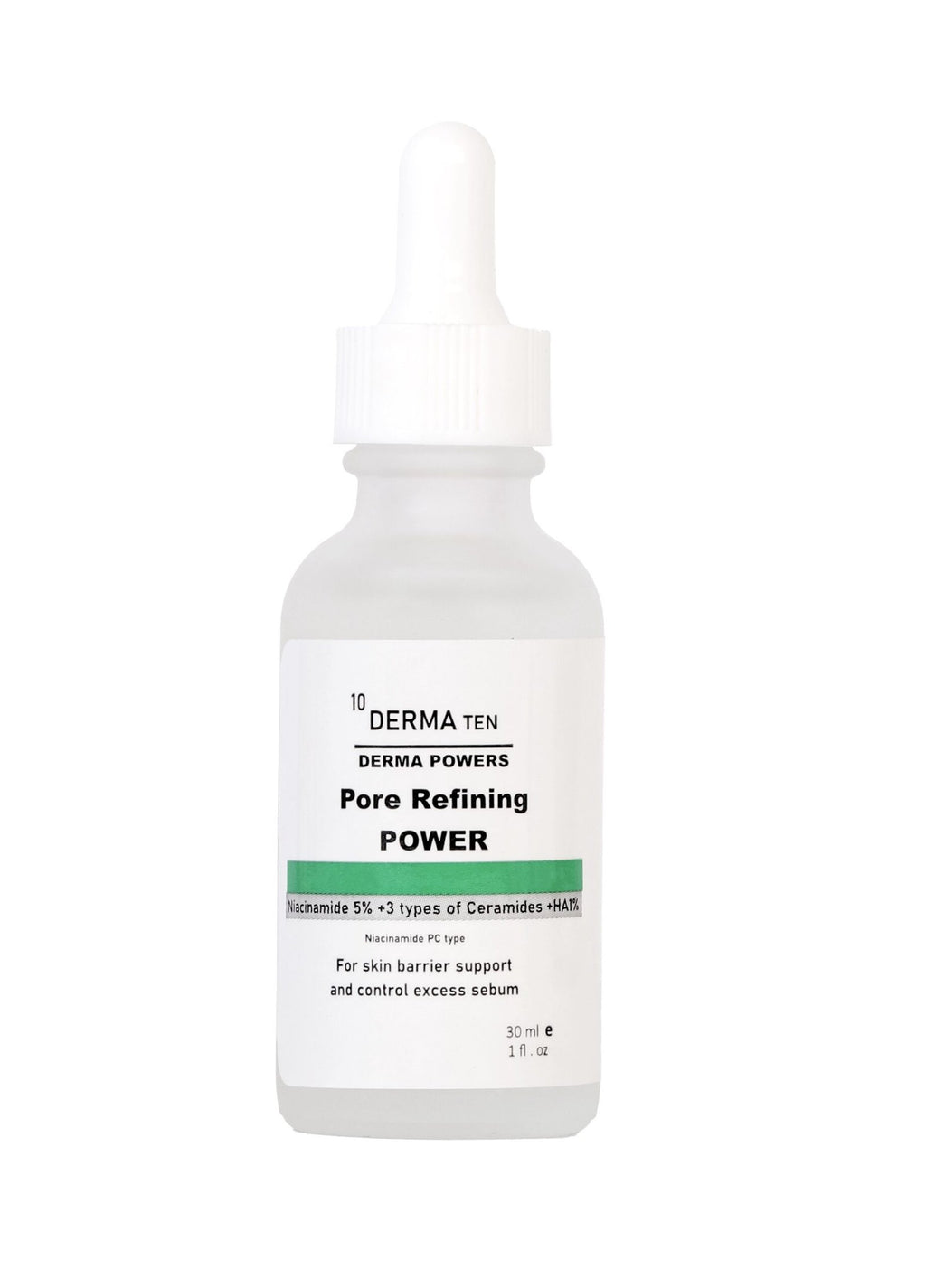 Derma10 Pore refining power serum Niacinamide 5% + HA +3 types of  ceramides