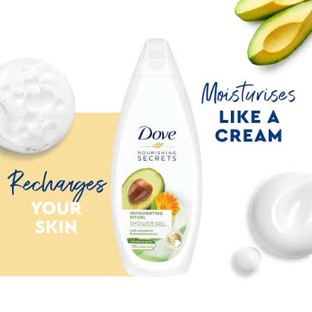 Dove Invigorating Ritual with Avocado Oil and Calendula Extracts Body Wash - 500ml