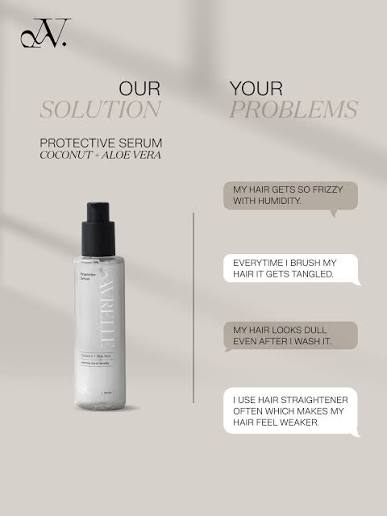 AVRELLE COCONUT + ALOE VERA 3 IN 1 SERUM FOR FRIZZY HAIR