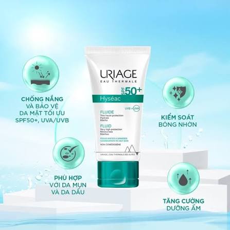 Uriage HYSEAC FLUID SPF 50+ 50 ML
