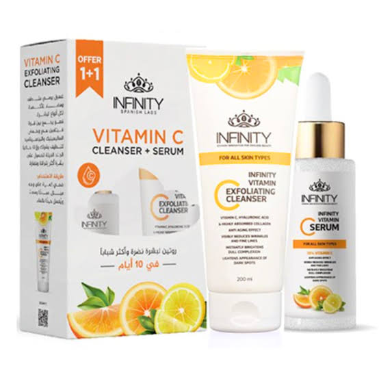 Infinity Vitamin C Serum + Vitamin C Cleanser - Promopack
