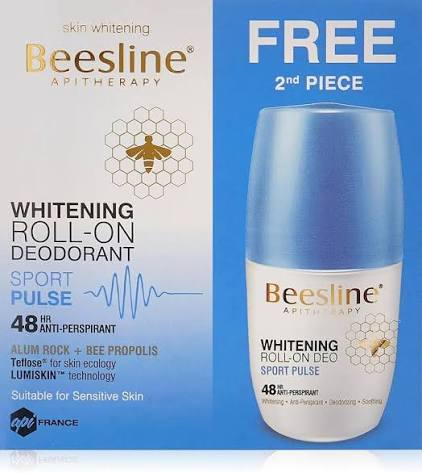 Beesline WHITENING ROLL-ON DEODORANT - SPORT PULSE OFFER (1+1 FREE)
