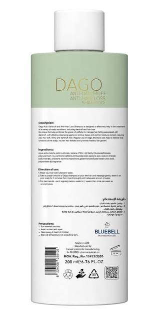 Dago Anti-Dandruff Anti-Hair-Loss Shampoo 250 ml