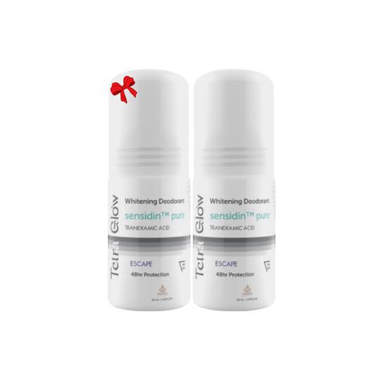 Tetra Glow Whitening Deodorant Roll On - Escape - Promo Pack (1+1)