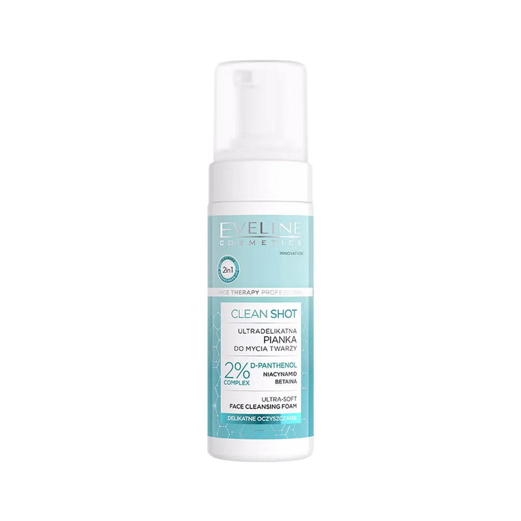 Eveline Clean Shot Ultra-soft Face Cleansing Foam