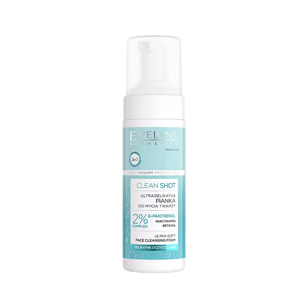 Eveline Clean Shot Ultra-soft Face Cleansing Foam