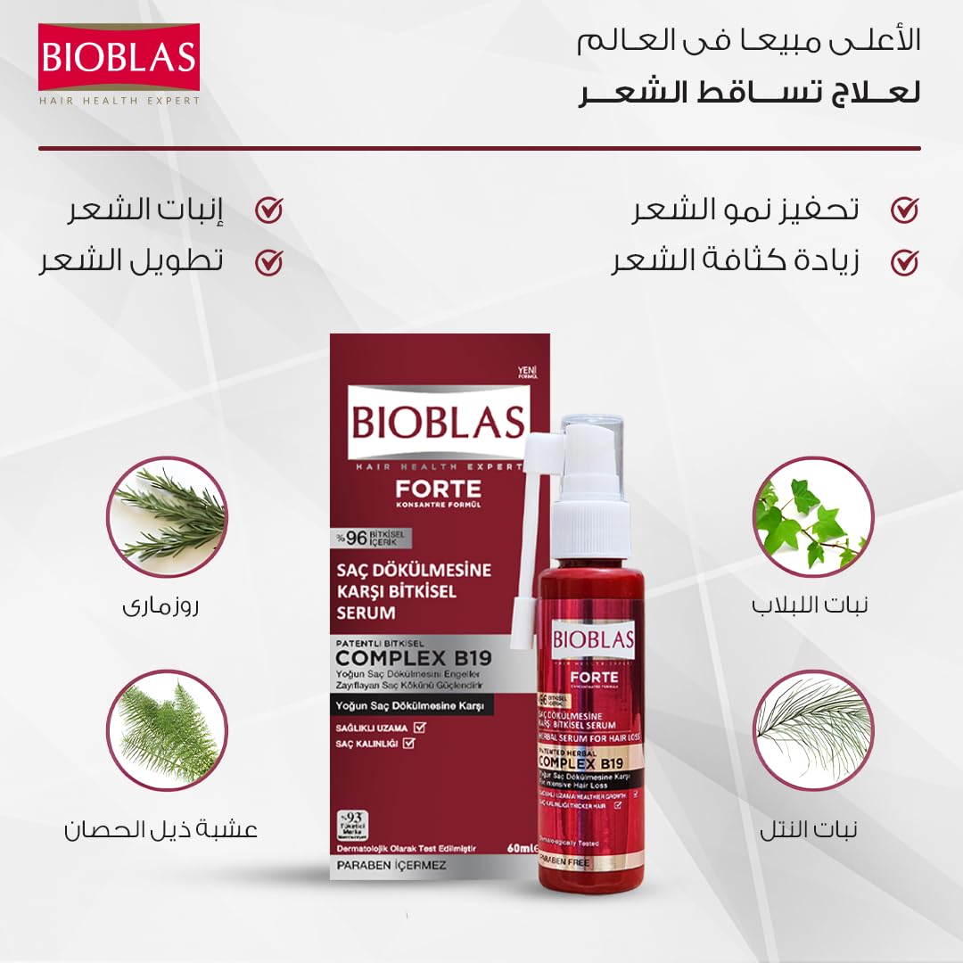 BIOBLAS FORTE HAIR LOSS HERBAL SERUM 60 ML