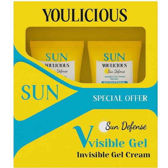 Youlicious Sun Defense Invisible gel cream promo 2 pcs
