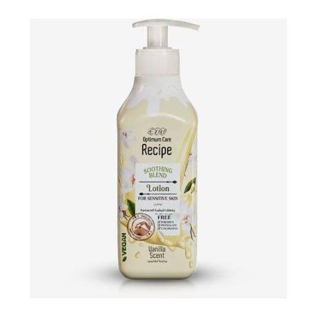 Eva Recipe Lotion For Sensitive Skin Vanilla Scent 370 Ml