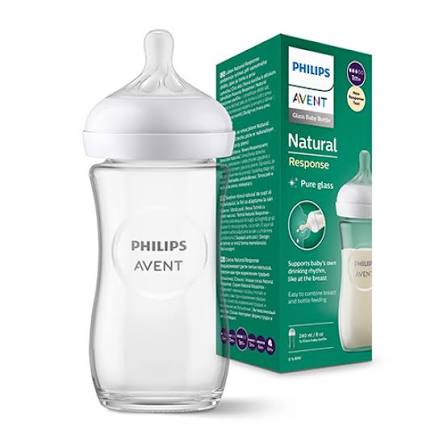 AVENT BIBERON NATURAL RESPONSE ((( 1M+ ))) 240 Mlزجاج