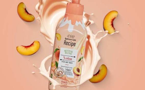 Eva Recipe  Lotion For Dry Skin - Peach Scent 370 Ml