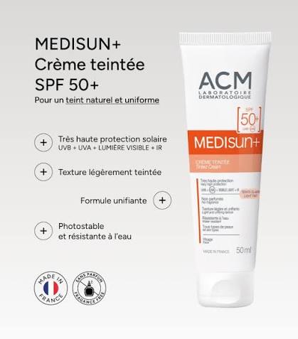 ACM MEDISUN  LIGHT TINTED CREAM SPF50+  40ML