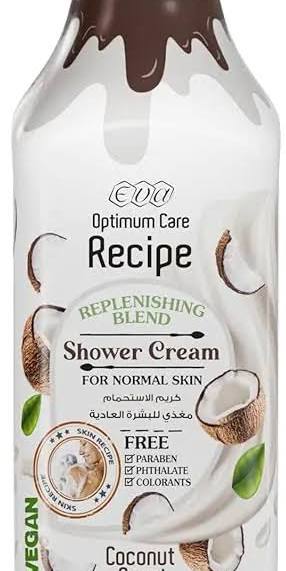 Eva Recipe Shower Cream For Normal Skin Coconut Scent 370 Ml