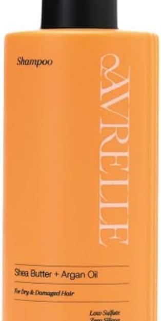 AVRELLE SHEA BUTTER + ARGAN OIL LOW SULFATE SHAMPOO FOR  DRY AND DAMAGED HAIR