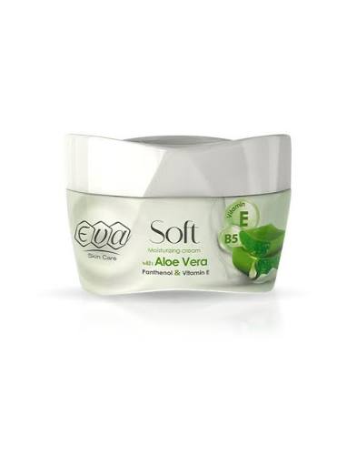 Eva Skin Care Soft Moisturizing Cream with Aloe Vera, Panthenol & Vitamin E 170 Gm
