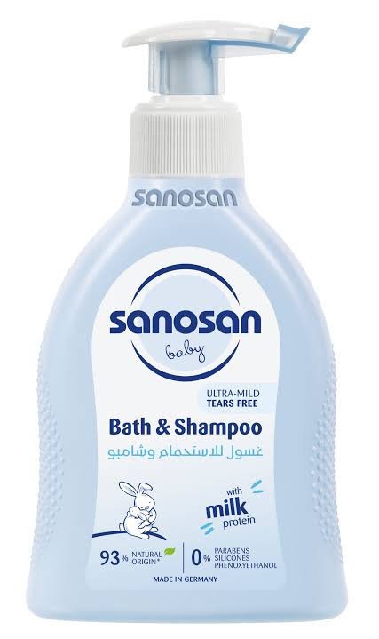SANOSAN BABY  BATH & SHAMPOO 200ML