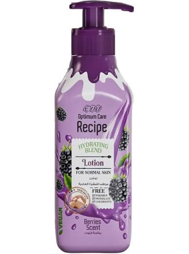 Eva Recipe Lotion For Normal Skin Berries Scent 370 Ml