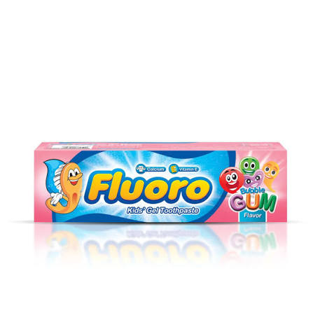 Fluoro Kids Toothpaste With Bubble Gum Flavour 50 Gm