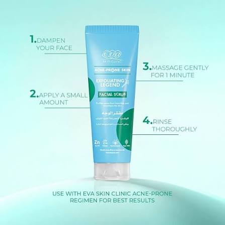 Eva Acne-Prone Skin Facial Scrub 100 Ml
