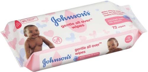 JOHNSON GENTLE ALL OVER 72 WIPES