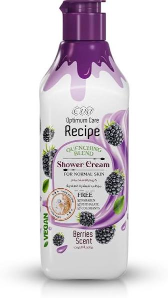 Eva Recipe  Shower Cream For Normal Skin Berries Scent 370 Ml