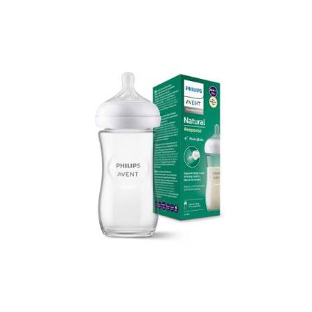 AVENT BIBERON NATURAL RESPONSE ((( 1M+ ))) 240 Mlزجاج
