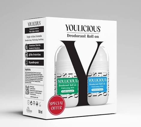 Youlicious Deodorant Roll-on Promo ( chill island+Natural touch)