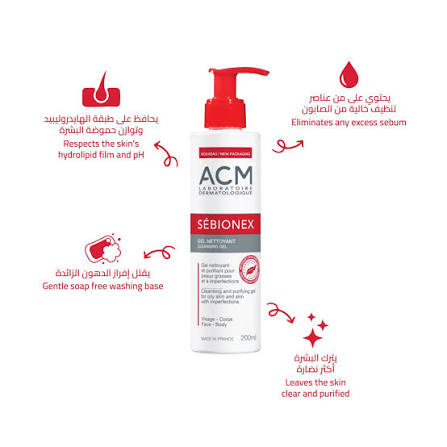 ACM SEBIONEX CLEANSING GEL 200 ML