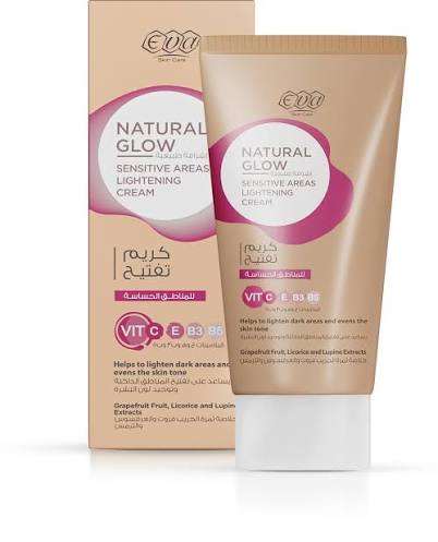 Eva Skin Care Natural Glow Lightening Cream For Sensitive Areas 50 Gm