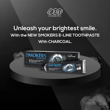 Eva Smokers Cleansing ToothPaste With Charcoal 50 Gm