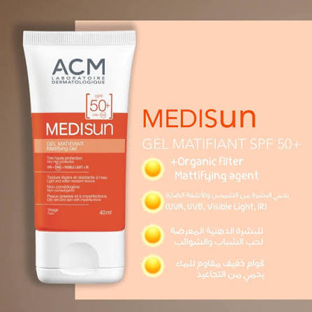 ACM MEDISUN MATTIFYING GEL SPF50+ 40ML