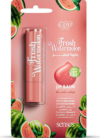 Eva Skin Care Senses Lip Balm Fresh Watermelon 4 Gm