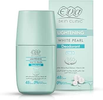 Eva Skin Clinic White Pearl Roll On Antiperspirant Without Fragrance 60 Gm