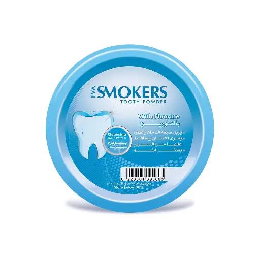 Eva Smokers Cleansing Tooth Powder With Fluorine 40 Gm