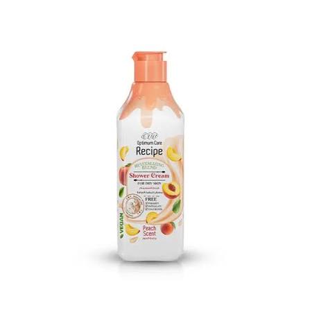Eva Recipe Shower Cream For Dry Skin Peach Scent 370 Ml