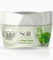 Eva Skin Care Soft Moisturizing Cream with Aloe Vera, Panthenol & Vitamin E 50 Gm